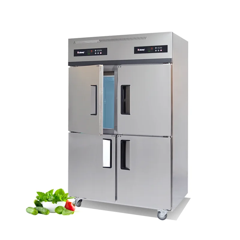 
refrigeration equipment 4-door dual-temperature commercial vertical ice cream freezer large capacity preservation 