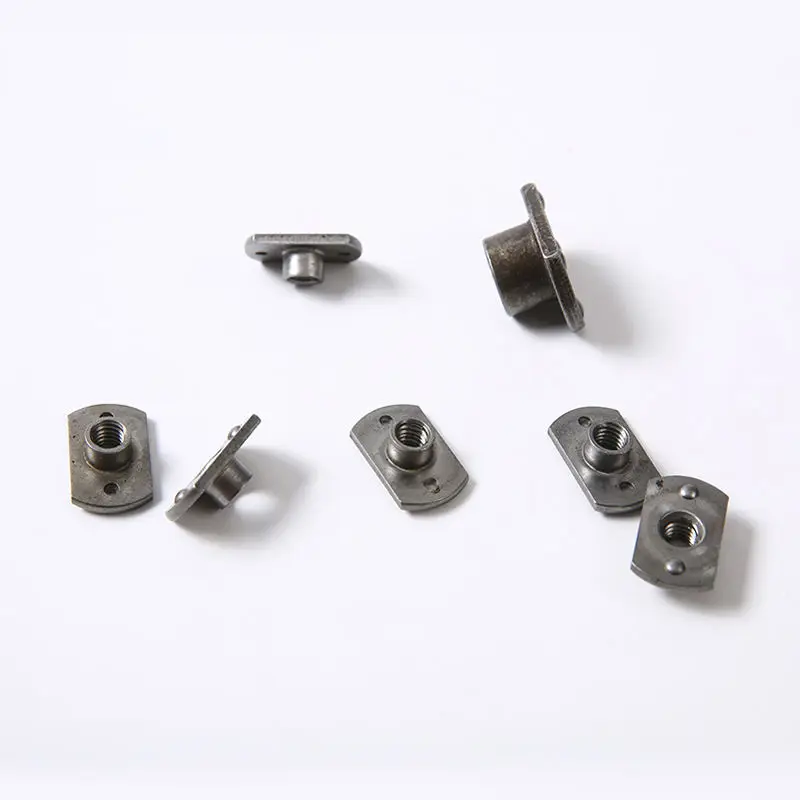 Made in China Zinc Plated Square Bottom T Nut with Two Holes T Nut