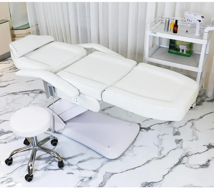 Chinese Manufacture 3motors Massage Facial Table &bed With Hole Portable Spa Facial Bed Electric Facial For Beauty Salon Price