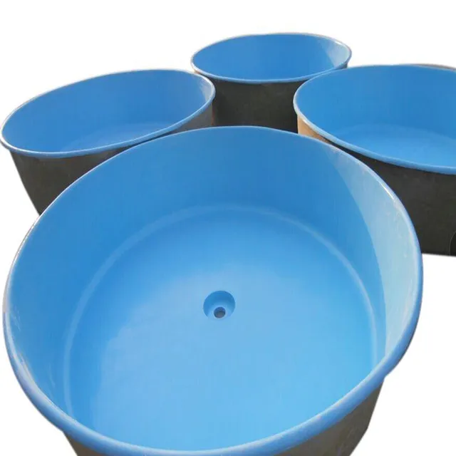 Big capacity aquaculture FRP fiberglass fish tanks round fiberglass ponds