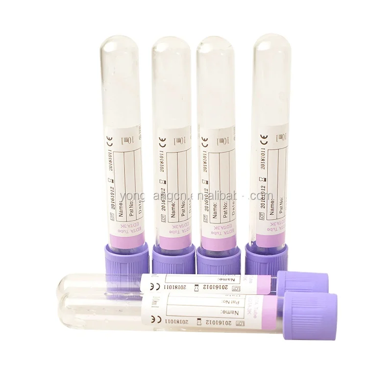 Medical safety vacutainer vacuum blood collection k2 k3 edta tube