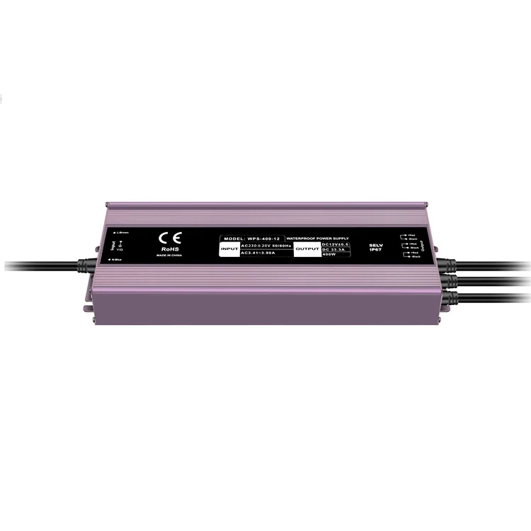 12V Fully Encapsulated 400W 16.67A LED Driver  IP67 CCTV Camera Waterproof switching Power Supply