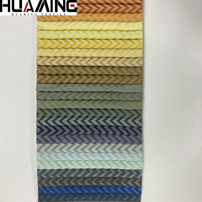 2022 Latest Design Blue Yarn Dyed Hign Density Woven Embroidered Fabric for Upholstery Home Textile Cushion