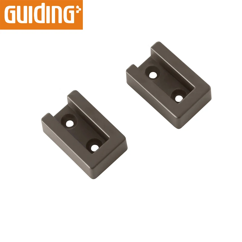 Zinc alloy Top Mounted Wardrobe Clothes Tube  hanging Holder Square Clothes Tube Support