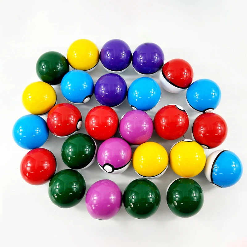 Popular Hot-sale Wholesale Capsule Toys 5cm Plastic PokeBall With inside Cartoon Figure Doll Pocket Monster Game Ball for Kids