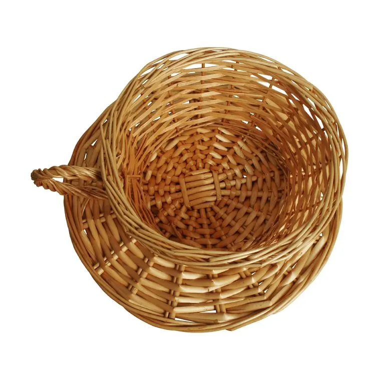 Чашка для хранения и блюдце подарок плетеная корзина из ивы набор прямоугольной декоративной корзины с встроенными ручками