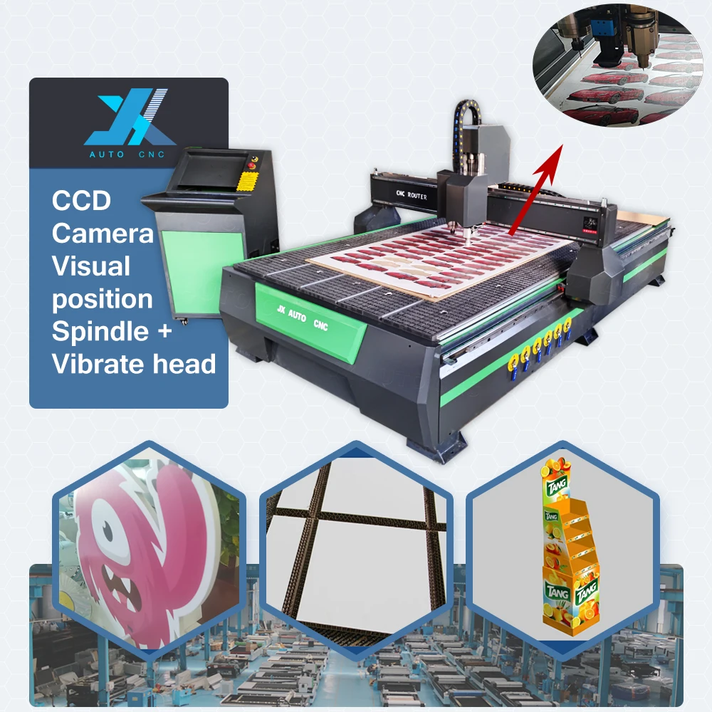 JX AUTO CNC vibrating knife cutting machine with spindle