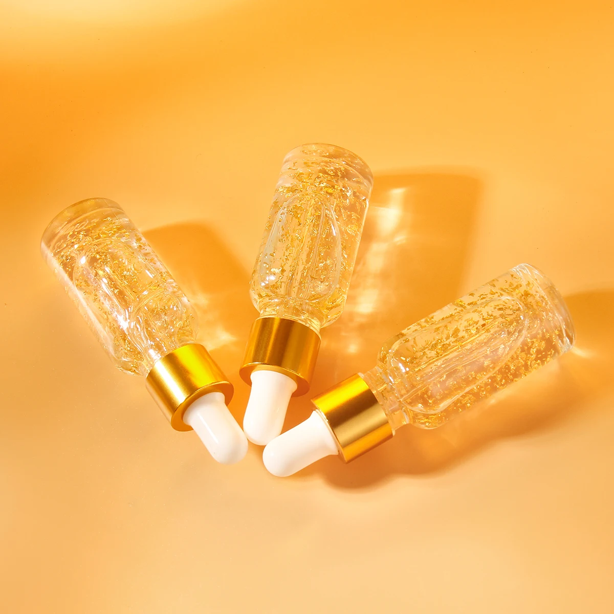 OEM Facial Vitamin C Fades Fine Lines Essence Face Serum Hyaluronic Acid Aging Anti Wrinkle Collagen Nicotinamide 24K Gold Serum