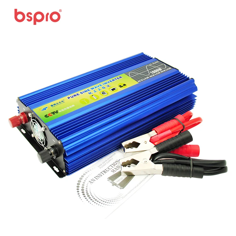 Bspro низкая цена Новый продукт 12 В 220 Высокая мощность 1000 Вт низкочастотный Инвертор солнечной энергии для автомобиля