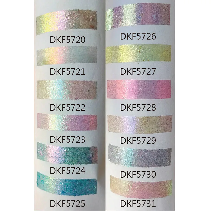 Cosmetic Grade Transparent Chameleon Flake For Nail Art Highlighter Multicolor Pigment Eyeshadow Color Shift Chrome Pigment