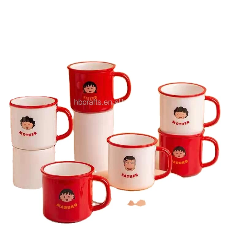 Ceramic cup cute ceramic mug  couple/ personally water mug for office
