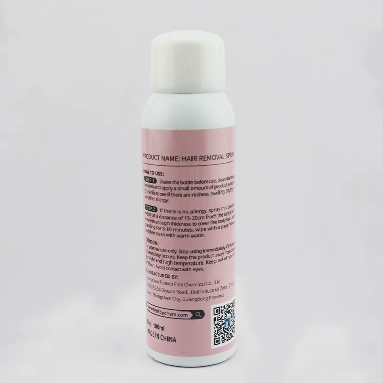 Convenient Effective Chemical Hair Removal Mousse Cream Hair Removal Spray