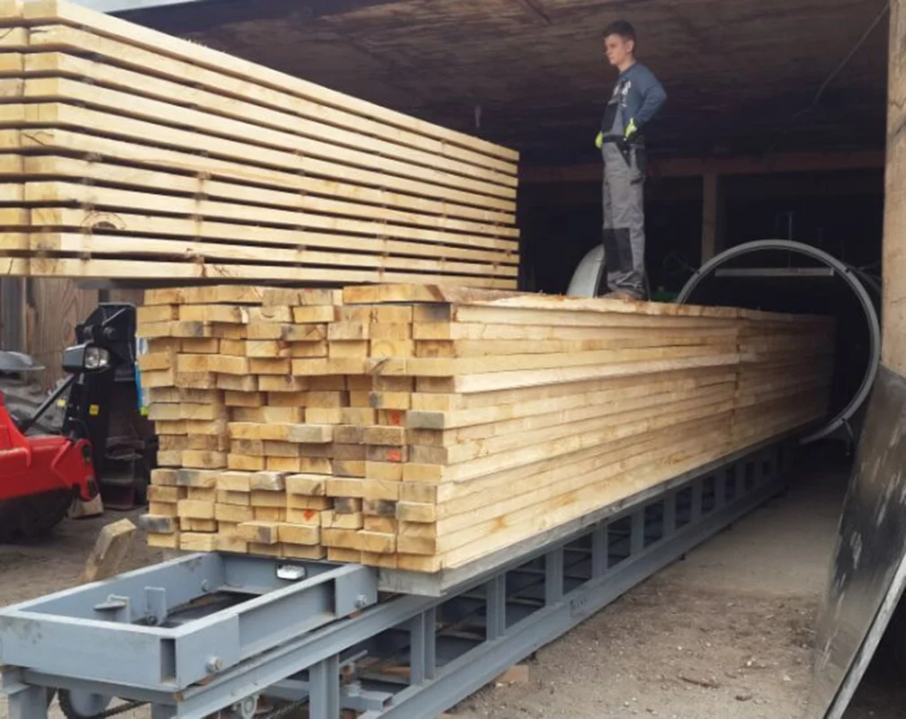 HF vacuum container wood kiln dryer for sale   HFVD120-SA High frequency vacuum wood kiln drying for furni