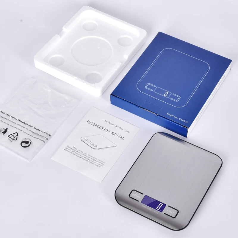 Hot Sell Stainless Steel Digital Food 5 Kg Food Nutrition Weight Balance New Kitchen Scales