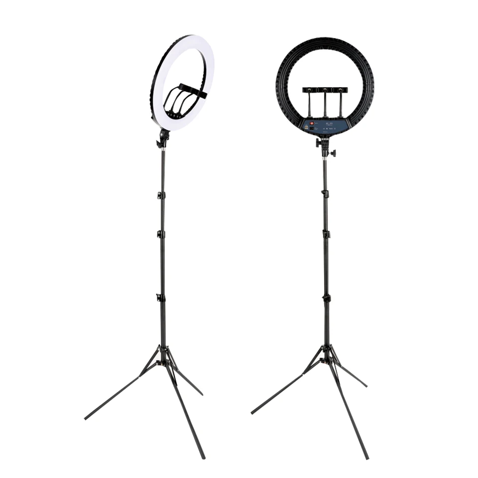 18 inch selfie ring light for live streaming (YouTube, Instagram, TIK Tok), compatible with mobile and web cameras