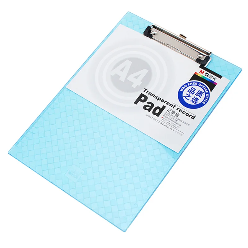 Wholesale Transparent Office Stationery Notepad A4 Nursing Clipboard
