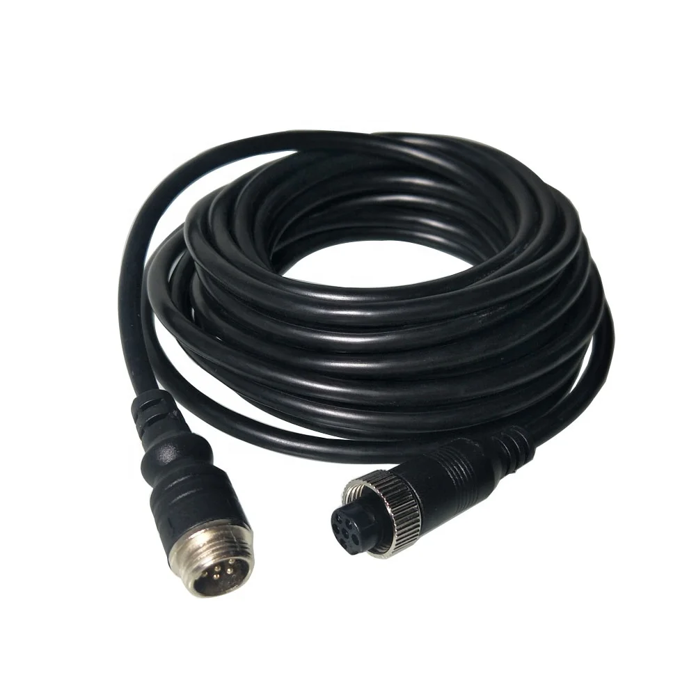 HYF 6PIN pure copper 15m aviation head IPC car extension cord wired car dvr aviation extension cord