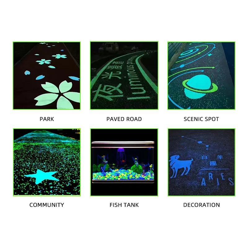 Sparkling stones at night, paving roads, decorating fish tanks, decorating courtyards, luminous stones
