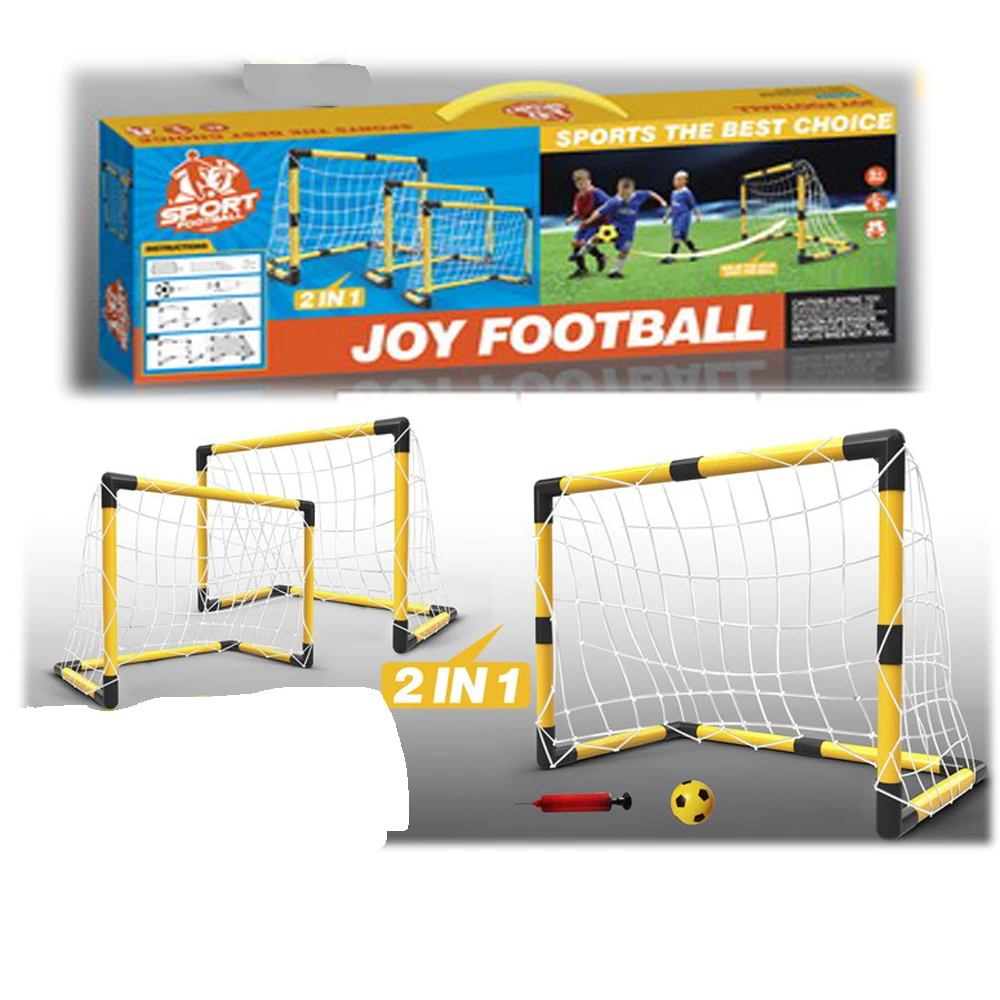 Plastic Soccer Gate Football Goal Training Soccer Game 2 In 1 Outdoor Sports Toys For Kids