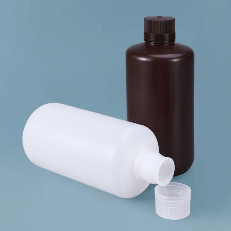 UMETASS Dispense Medical Reagent 1 l litter cc Plastic Round Bottle Alcohol Lodophor Container With Highly Sealed Lid