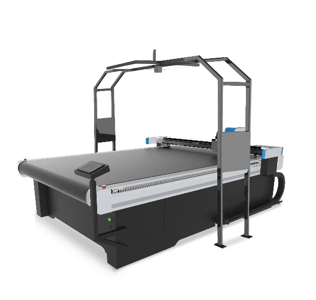 vibrating fabric oscillating knife cutting machine felt