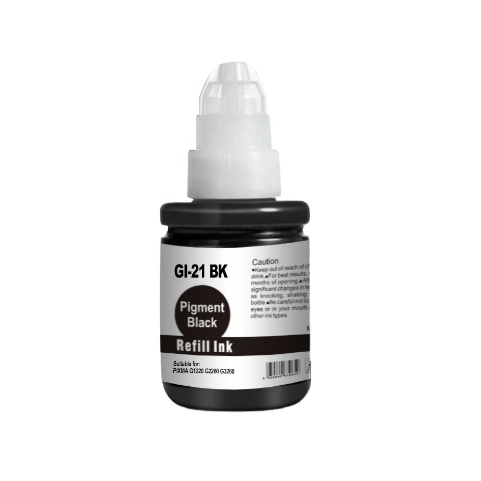 Дешевая Заводская Высококачественная GI-21 заправка чернил GI21 Ca non CISS чернильный флакон 140 мл 70 для PIXMA G1220 G2260 G3260 г 1220 2260 3260