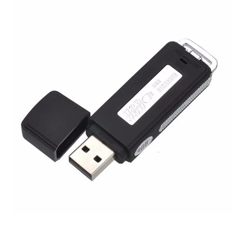 One Key Recording Mini U Disk Mini Portable Hidden Long Distance Spy USB Digital Voice Activated Recorder for Lectures