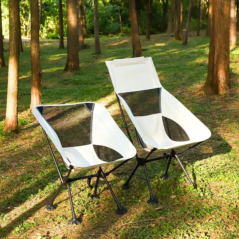 Jetshark Outdoor Breathable Moon Chair Light Portable Leisure Space Folding Fishing Beach Camping High Back Chair