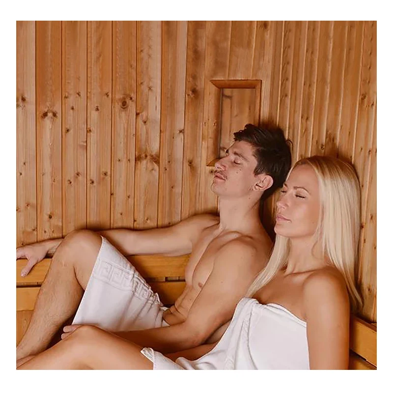 Factory Direct Sales Interesting Furniture Family Indoor Red-Cedar 2People Sauna Sweat Steam Room