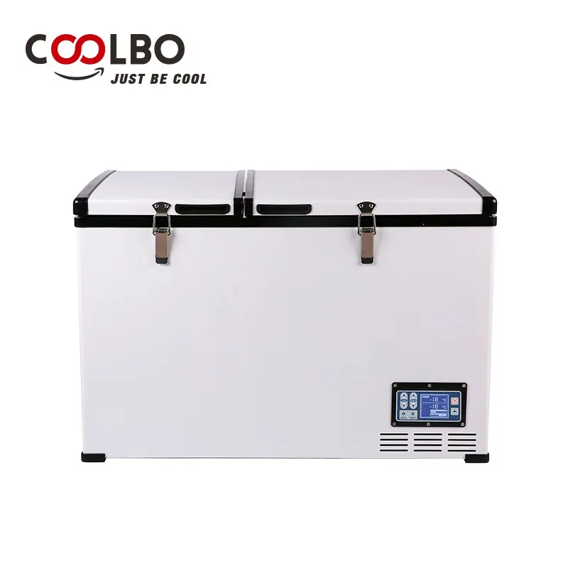 DC 12/24V 80L cold rolled sheetcamping boat cooler refrigerator with compressor