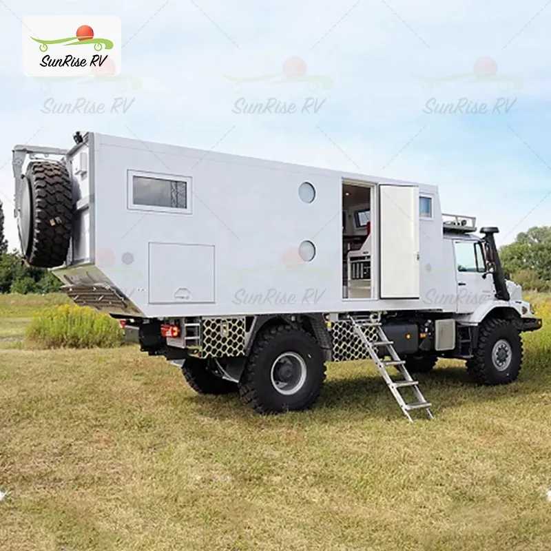Австралийский isuzu скользит по грузовику кемперу Mercedes Unimog экспедиционный автомобиль кемпер дом на колесах 4x4