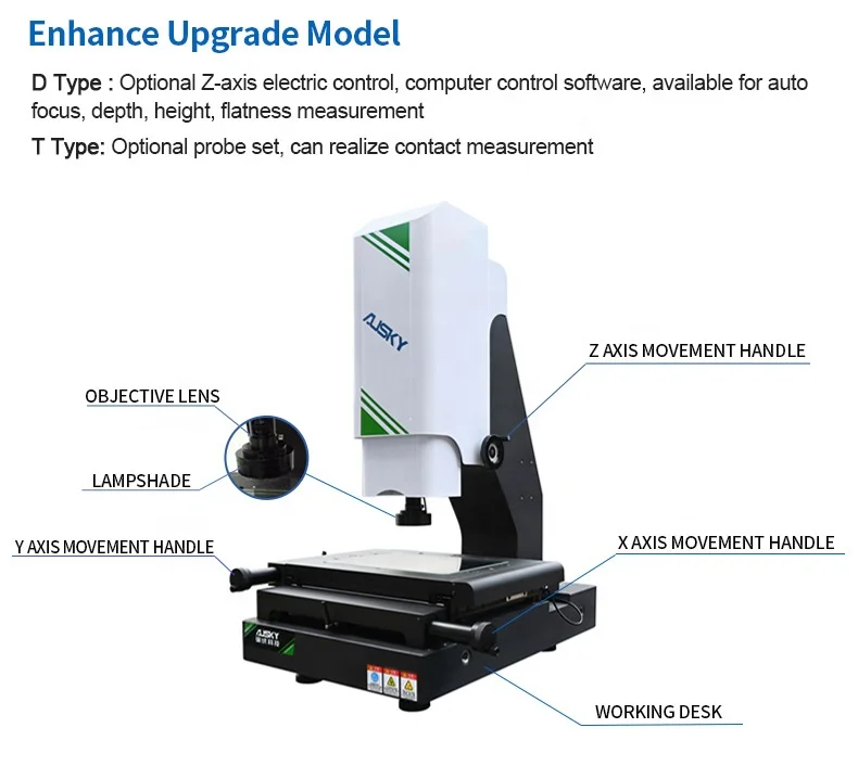 Full Featured Manual Video Image Measuring Instrument vision inspection measuring machine