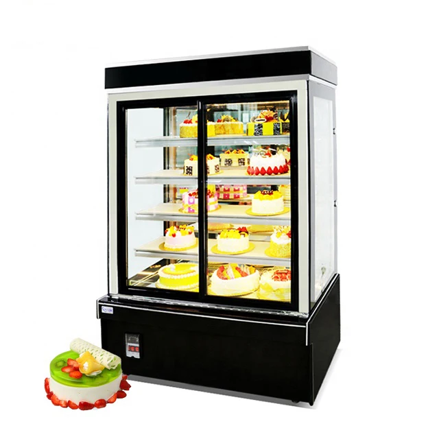 
Cabinet with sliding door mini cake display glass door mini vertical refrigerator 