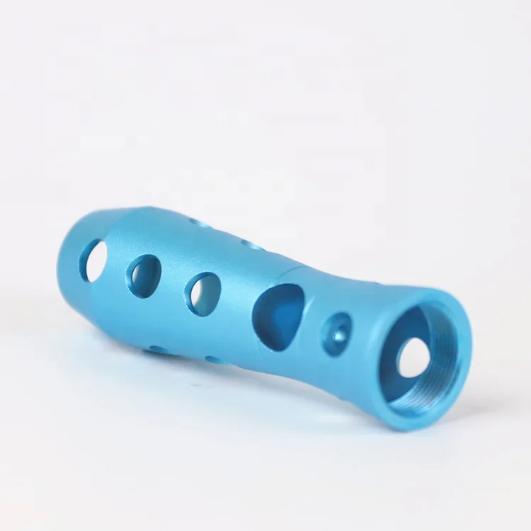 cnc aluminum alloy metal torch led light shell explosion accessory rapid prototype processing for titanium flashlight parts