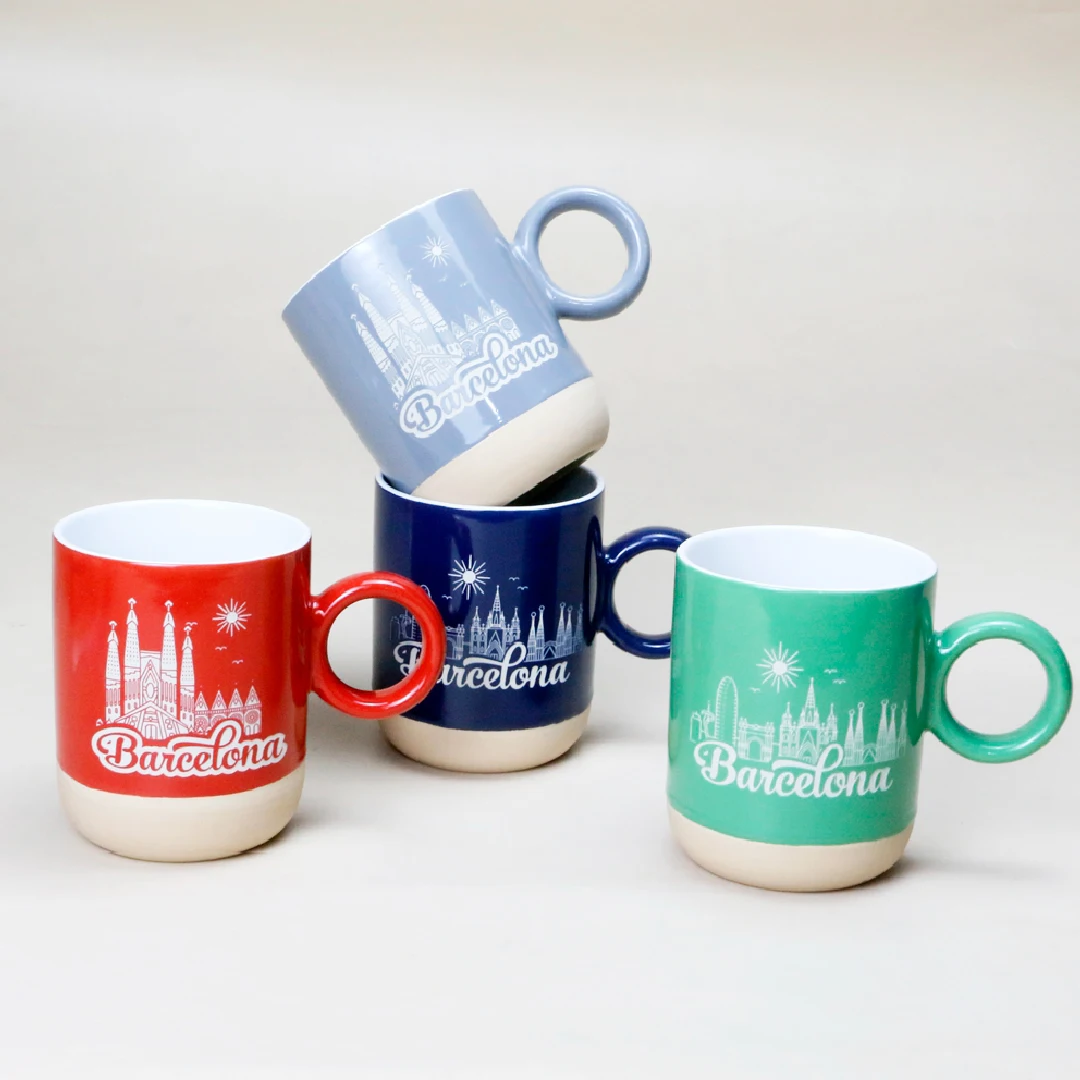 Manufacturers Supplier Customized Print Design Ceramic Personalized Barcelona Tourist Souvenir Mug