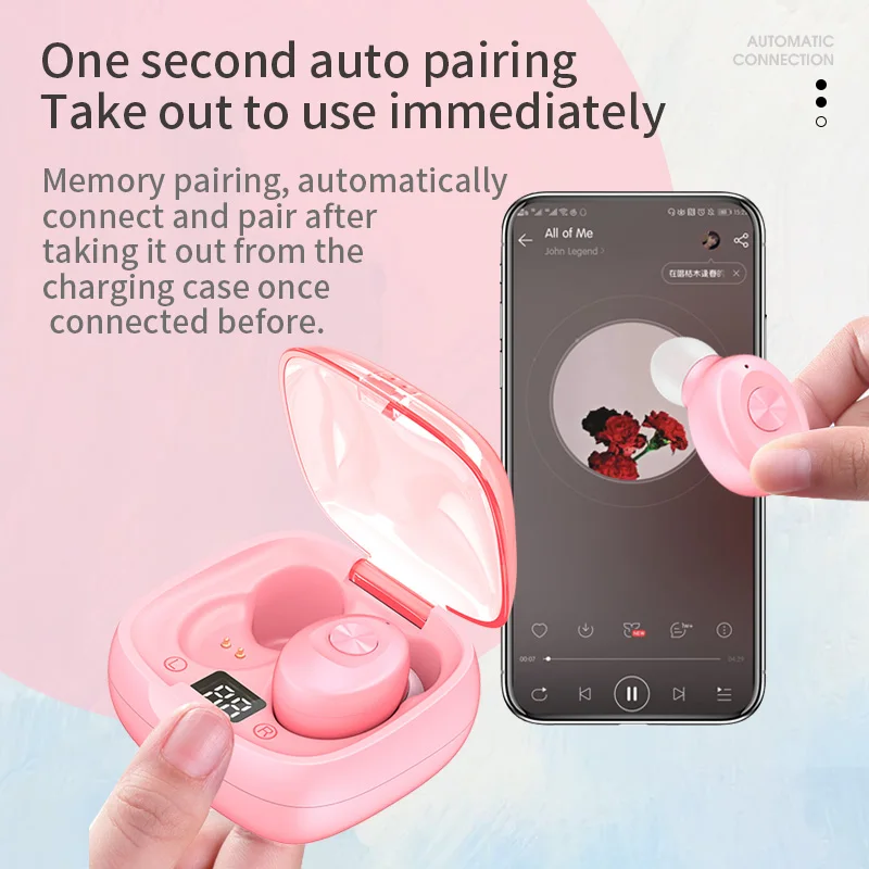 Hand free наушники чехол earpod TWS Беспроводные с ЖК-дисплеем