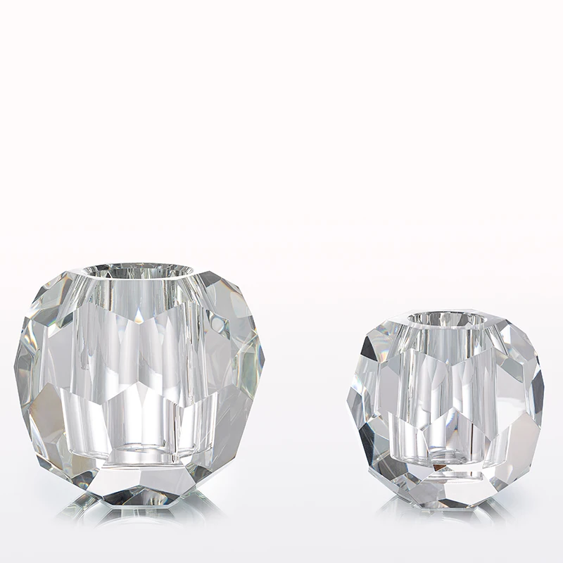 Modern High Grade Ball Customized New Shaped K9 Crystal Flower Vase For Home Wedding 5 Star Hotel Decoration Wholesale