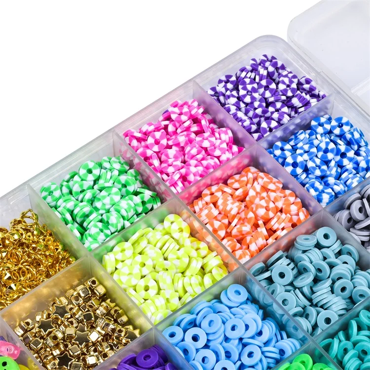 DIY Colorful Polymer Clay Beads Soft Pottery Choker beads Handmade Jewelry