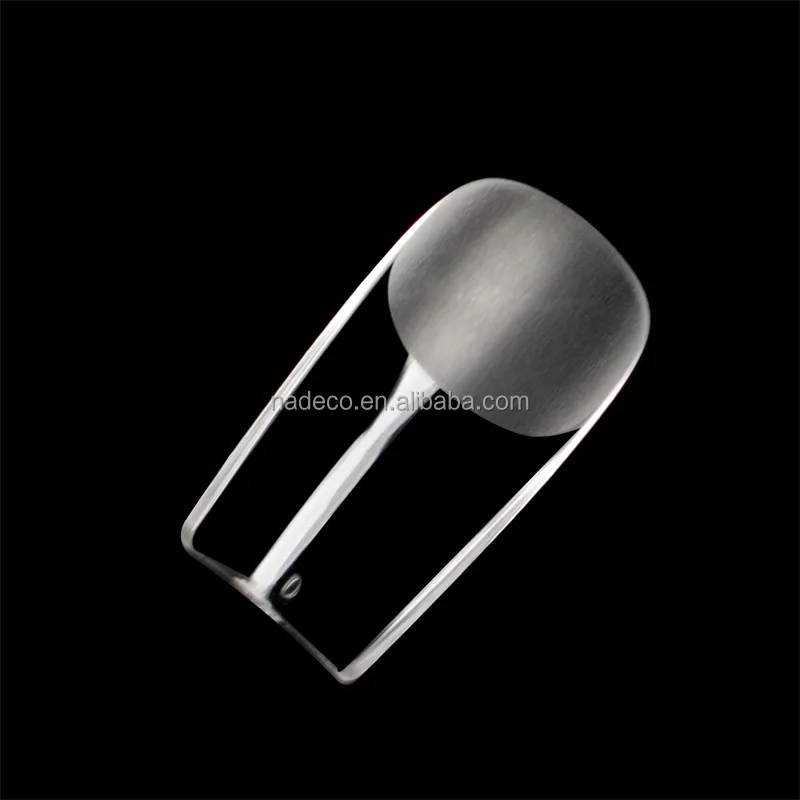 NADECO Wholesale Salon Acrylic Press On Artificial Manicure Medium Square Full Cover False French Gel Nail Extension Tips