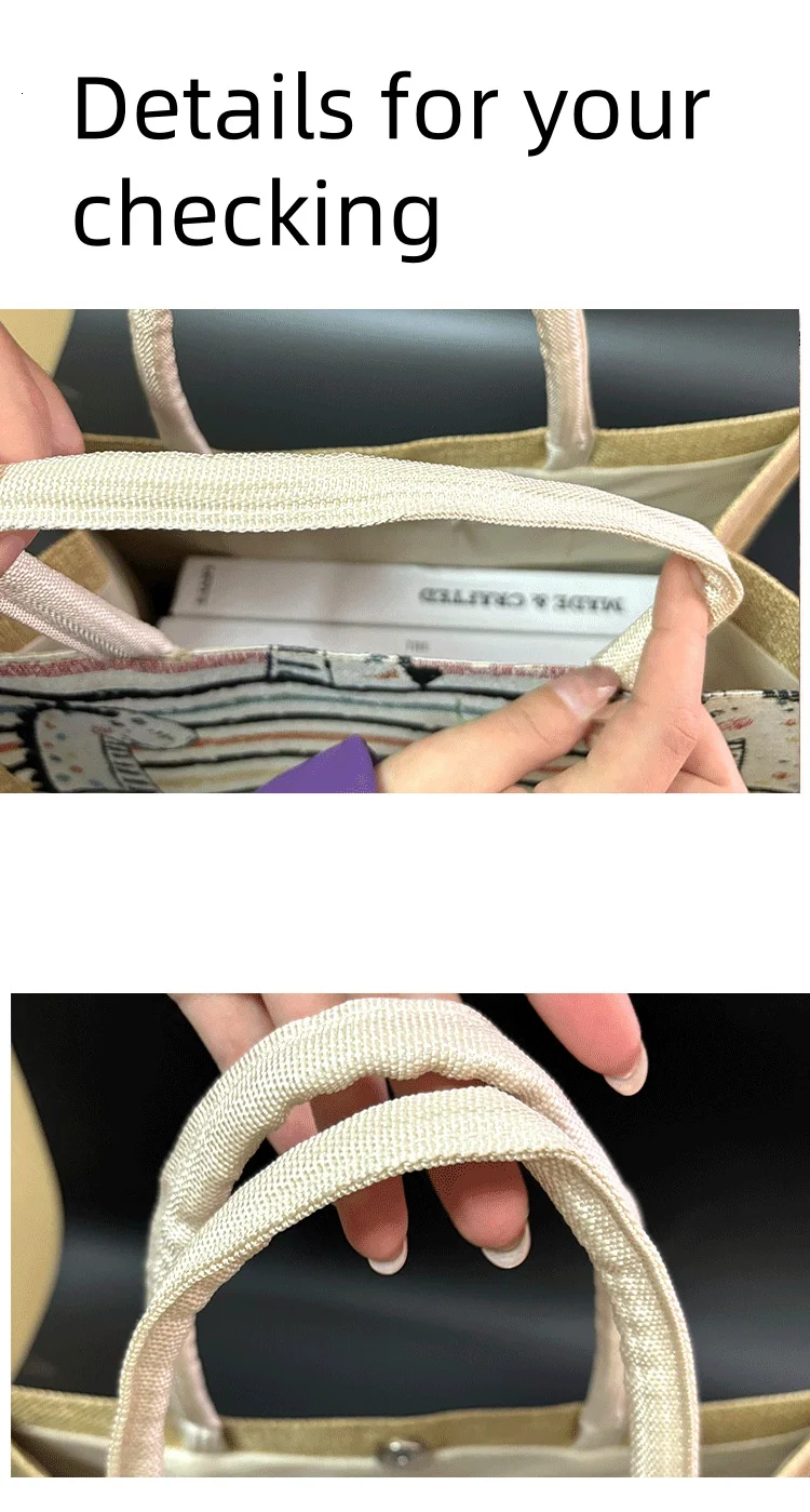 Artist Embroideries Painted Style Shopping Bags Wholesale Handbags Large Capacity Canvas Ladies Tote Bag