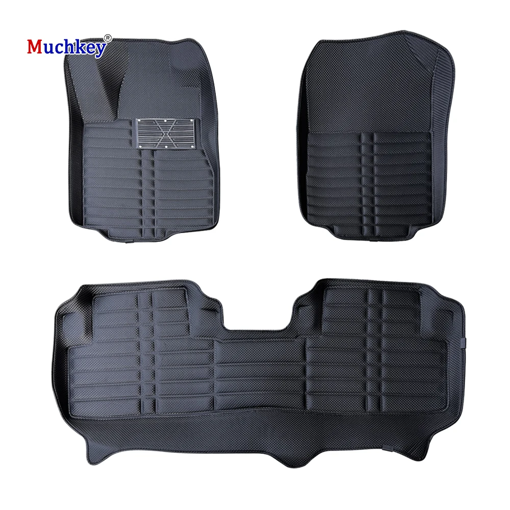 Muchkey All Weather Rubber Floor Mat Heel Pads Waterproof Anti-Slip Luxury Diamond Mats EVA Car Mat For Honda CRV 2012-2017