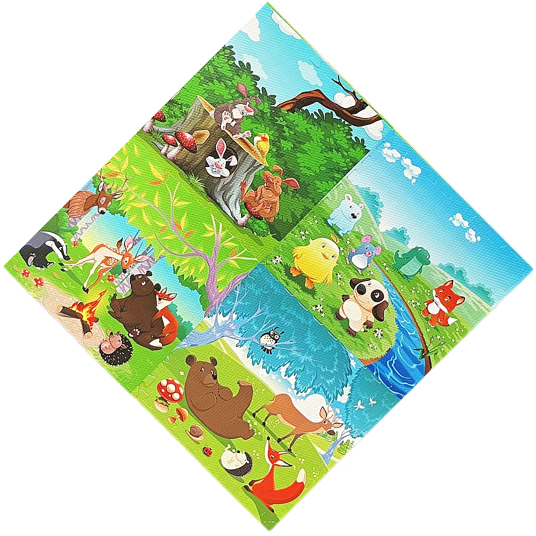 Kids Eva Foam Puzzle Floor Play Mat Baby Tatami Kids Puzzle Animal Waterproof Kids Playmats Puzzle Eva Foam Mat