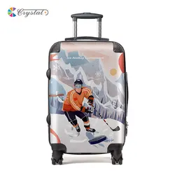 Customized Design New outstanding 100% PC cartoon trolley luggage suitcases sky traveling pilot luggage