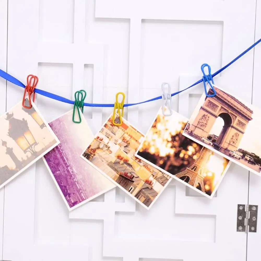 SHIMOYAMA Multi-Purpose Multicolor Metal Spring Clothing Hanger Hook Clothesline Utility Clothing Wire Clips