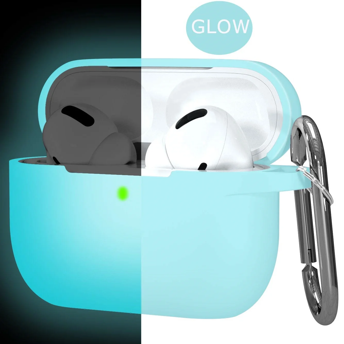 Night Vision Case Earphone Protector Glowing in Dark Silicone Charging Case Cover for Airpods Pro
