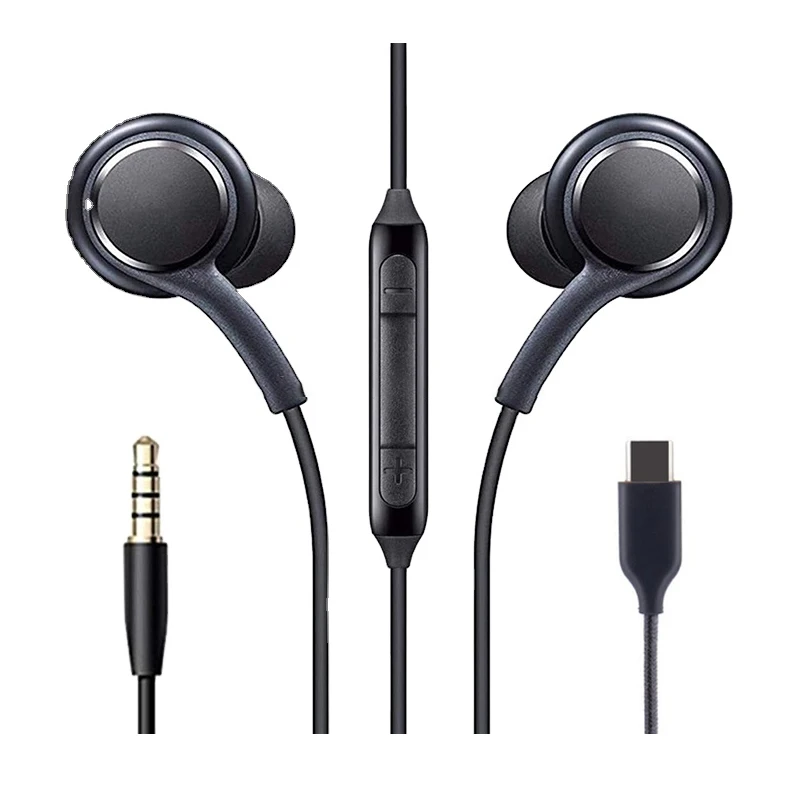 Оптовая продажа, оригинальные наушники-вкладыши для Akg USB C 3,5 мм, нейлоновая стереогарнитура Для Samsung S8 S9 S10 S20 Note10 Note20