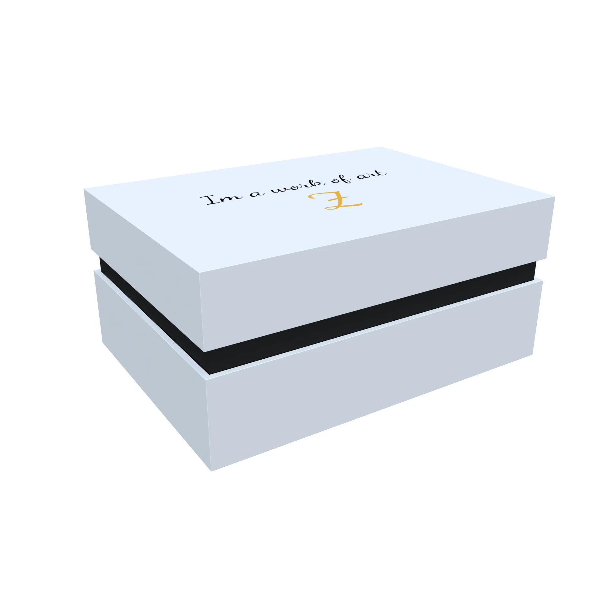 Custom Luxury High Quality Rigid Cardboard Packaging White Removable Lid Gift Boxes With Neck