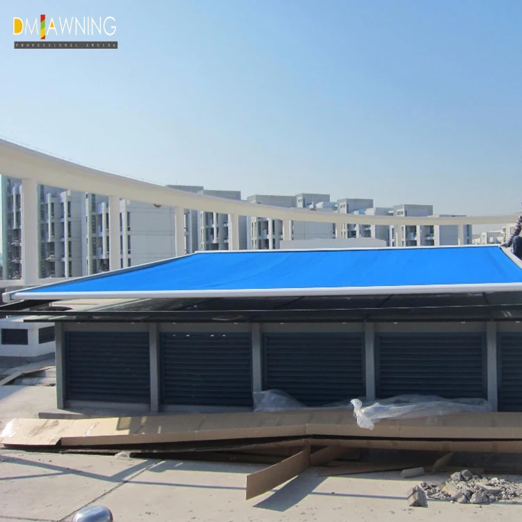 Roof sunshade skylight  rain cover motorized retractable awning