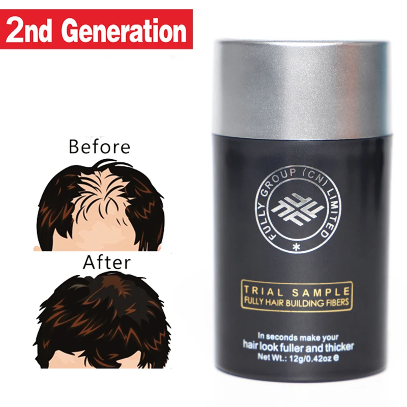 FULLY Hair Transplant Fibers Hair Keratin Powder Spray Thicker Hair Instantly