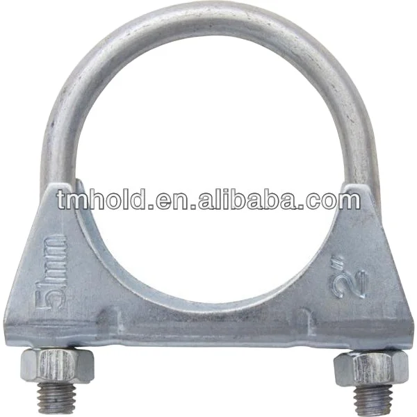 Exhaust silencer galvanized steel U bolt hose clamp for tube pipe
